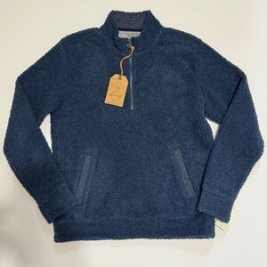 Weatherproof Men's Navy Sherpa Half-Zip Pullover